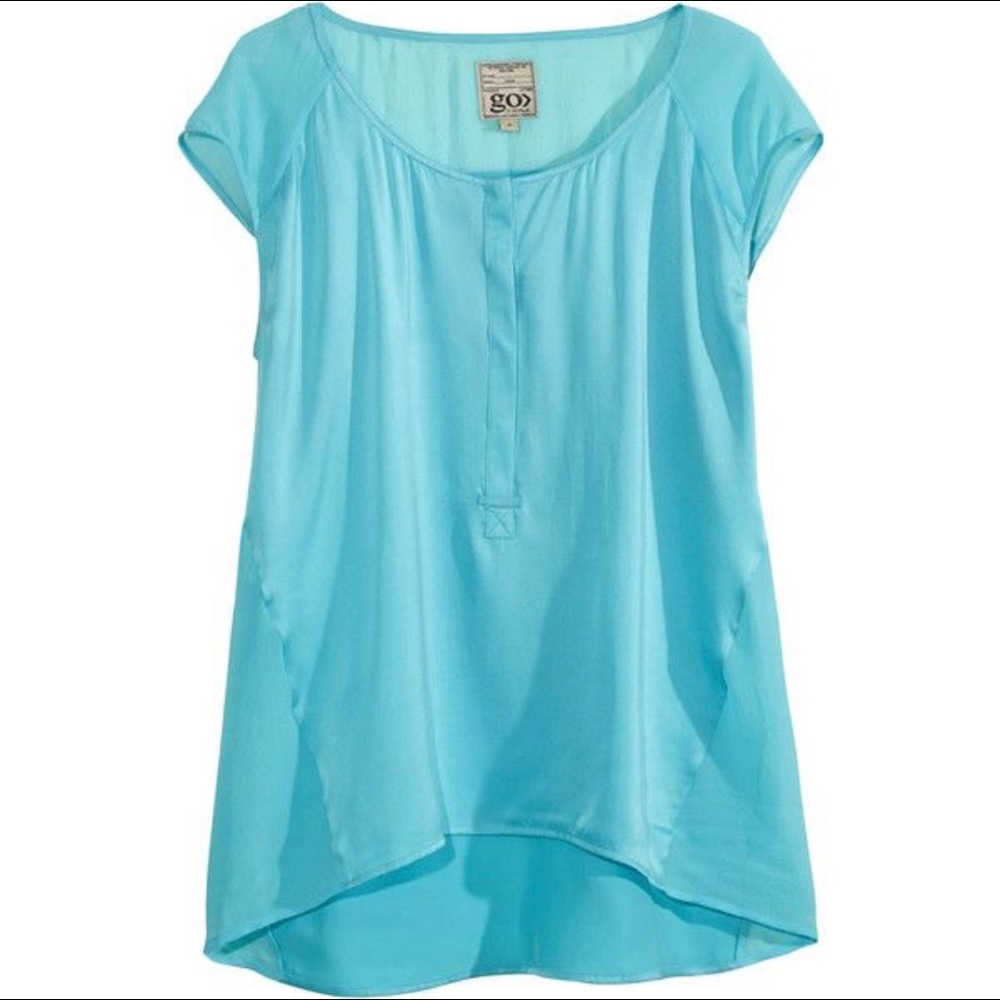 NWOT! Go Silk Washable Silk Blouse, Size XS